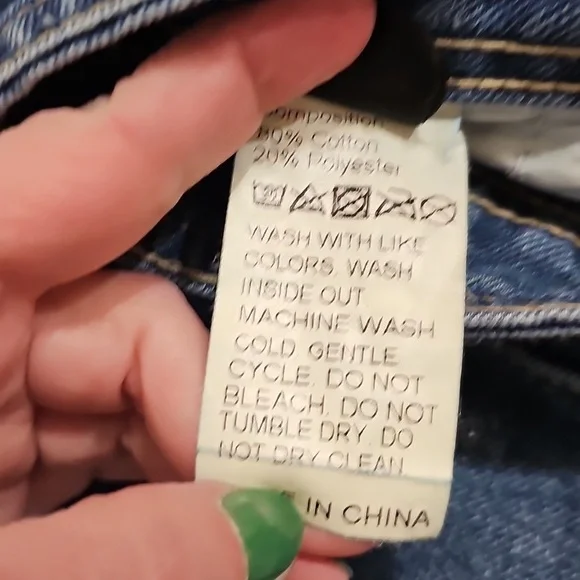 Women's Wide Leg Blue Jeans - Picture 12 of 12